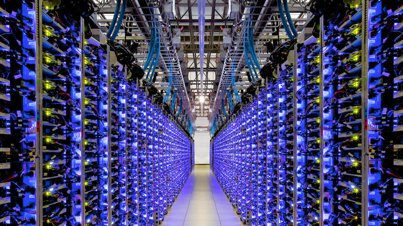 Google servers room