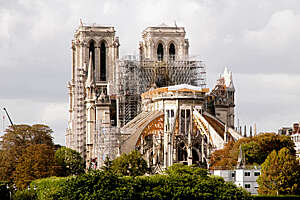 Notre Dame de Paris, after fire. 