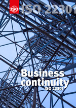 Página de portada: ISO 22301 - Business continuity 
